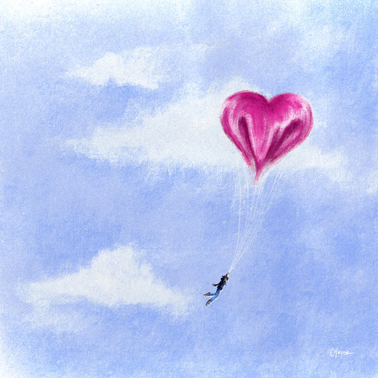 heart air balloon v2 - Limited Edition Art Print
