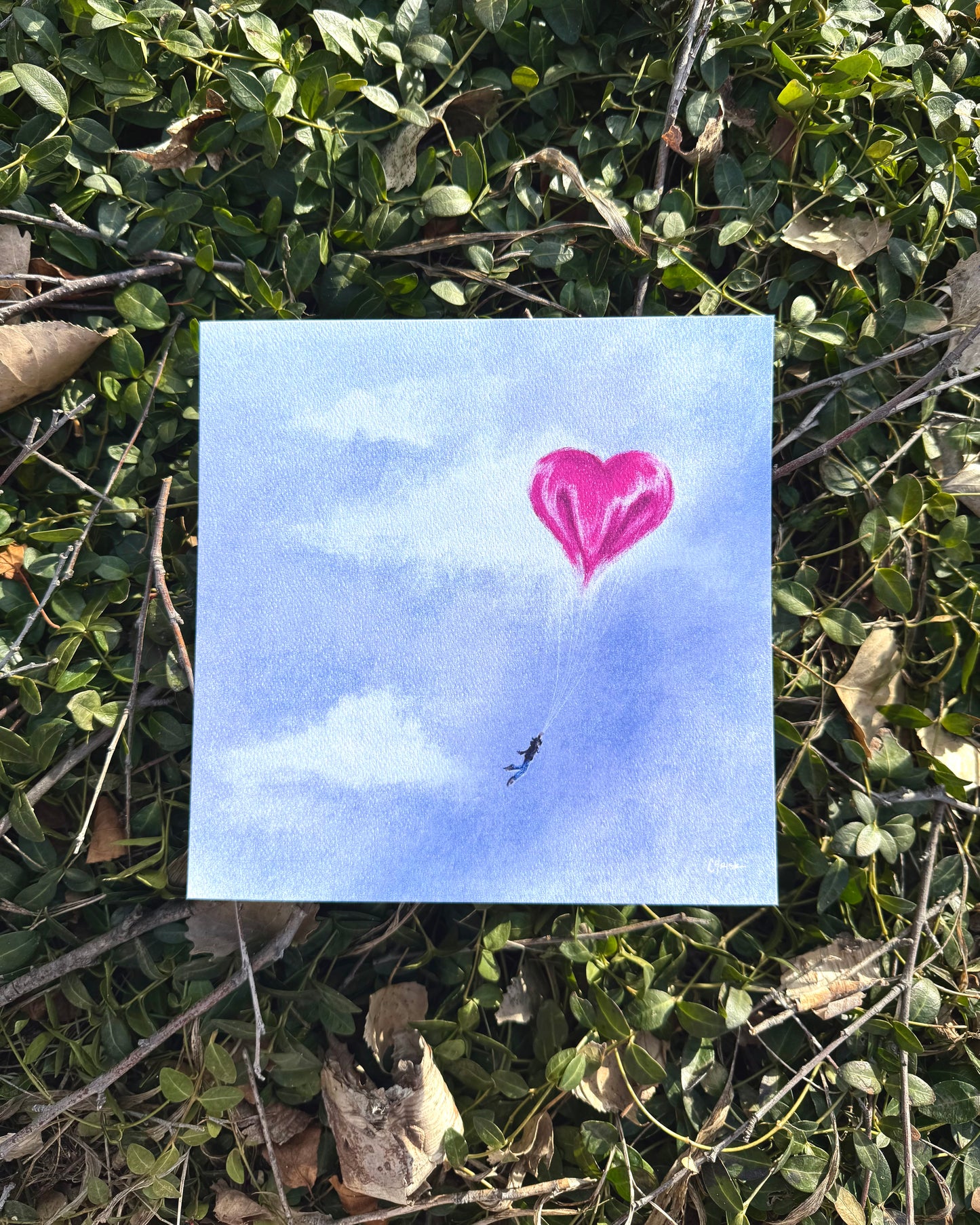 heart air balloon v2 - Limited Edition Art Print