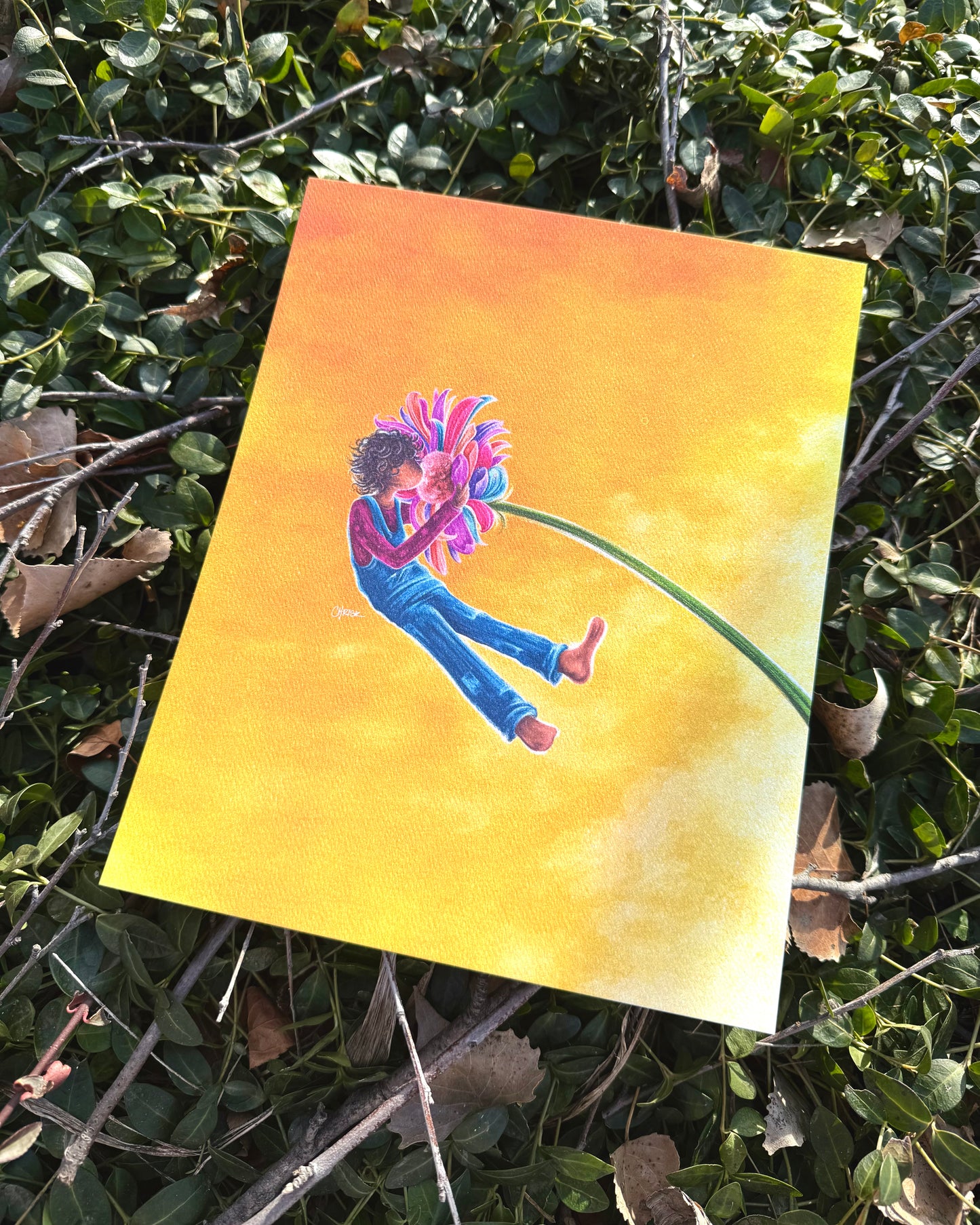 hug and sniff - Limited Edition Art Print