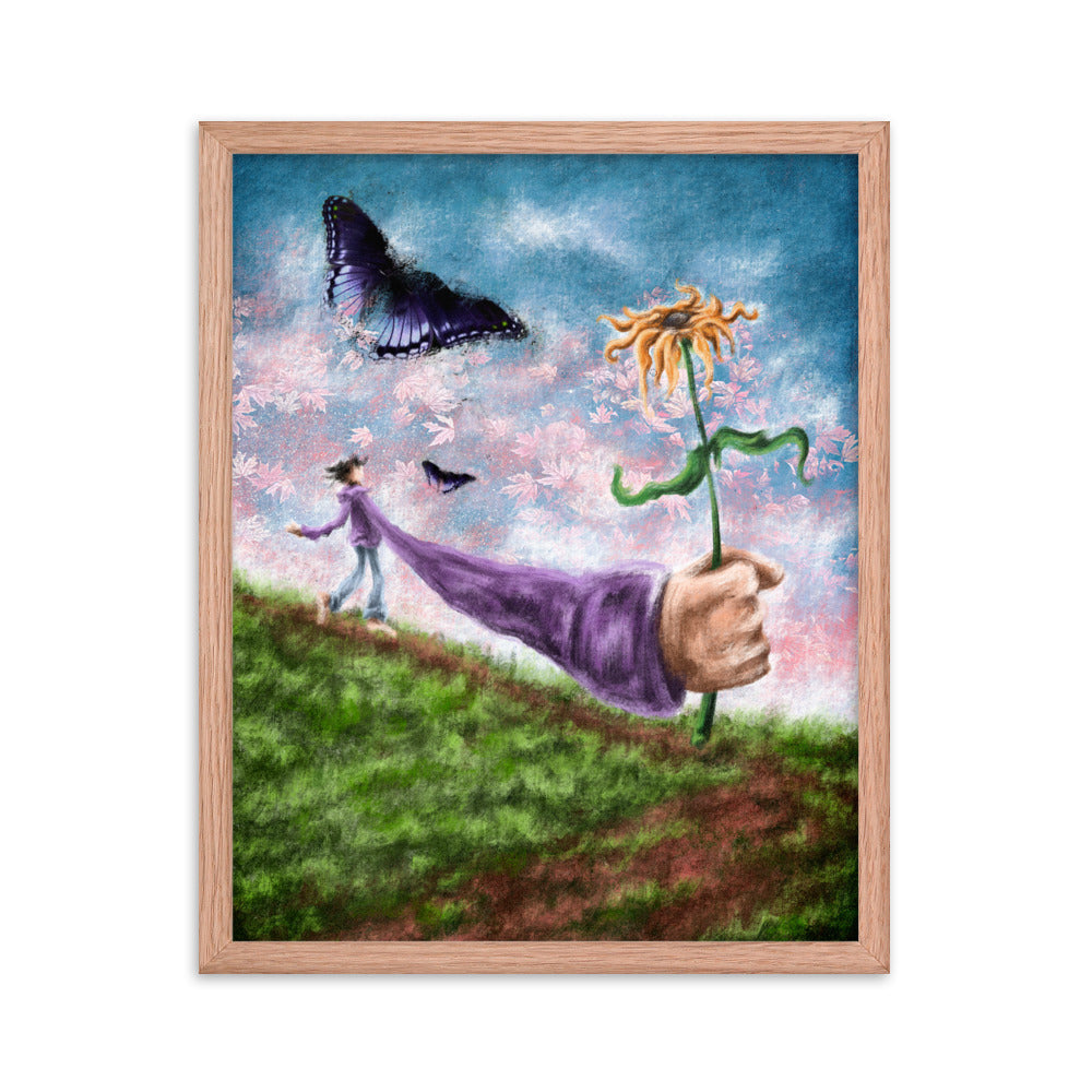 off on an adventure - Framed poster