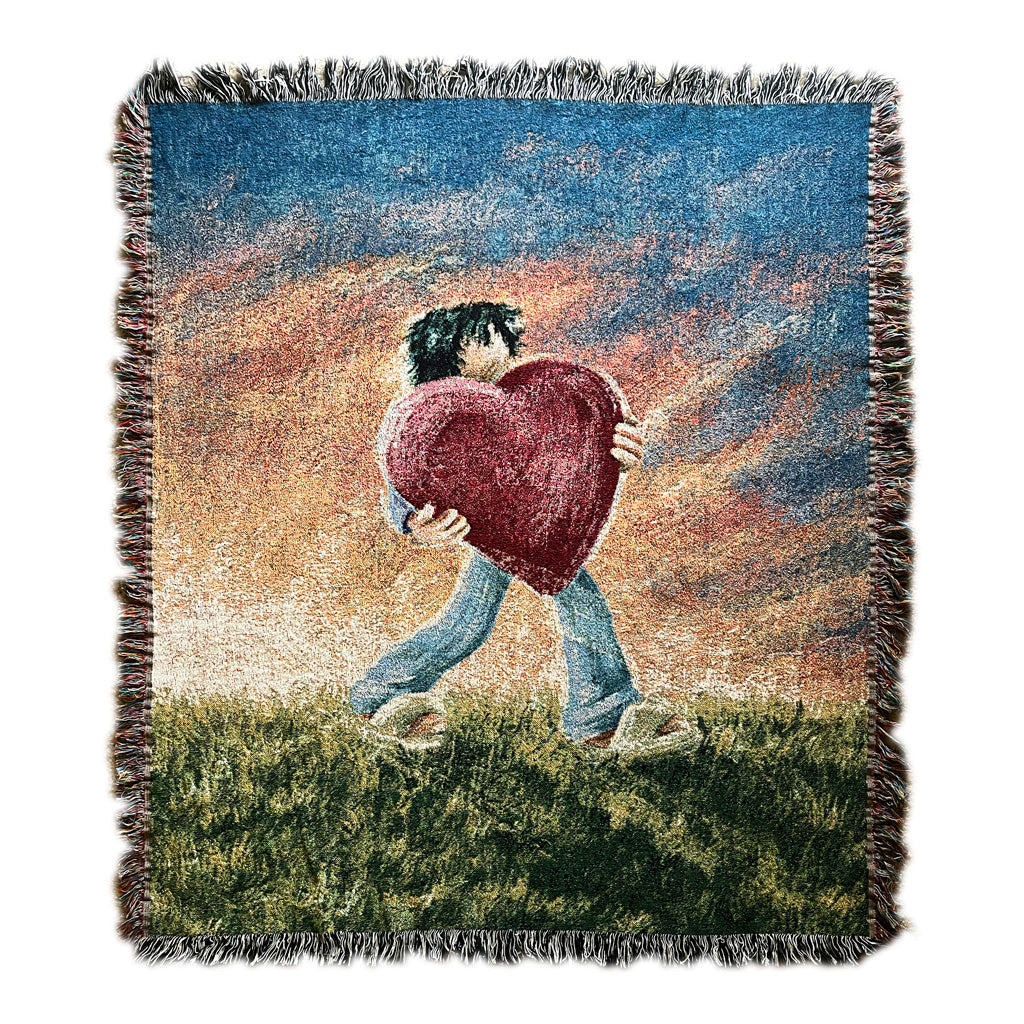 move with love - woven blanket