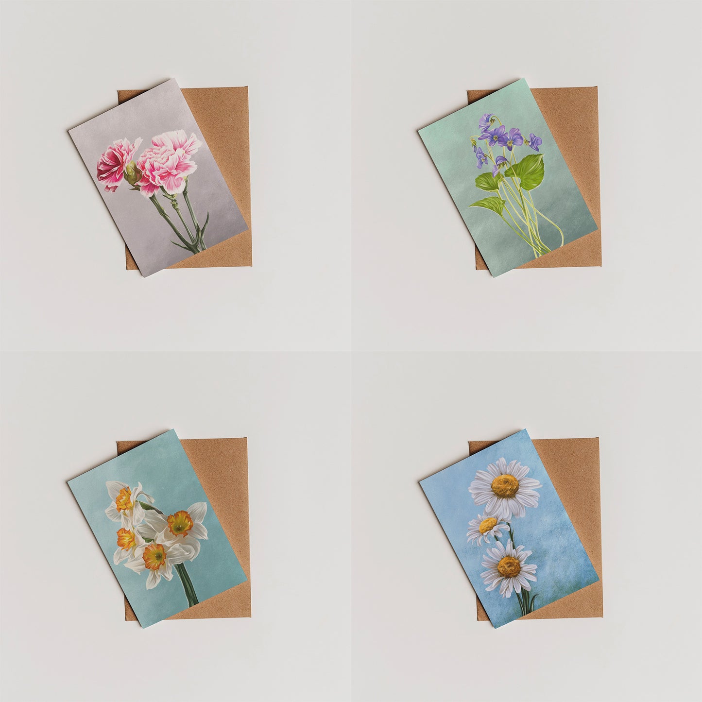 Birth Flower Cards 5x7 (Set of 12)