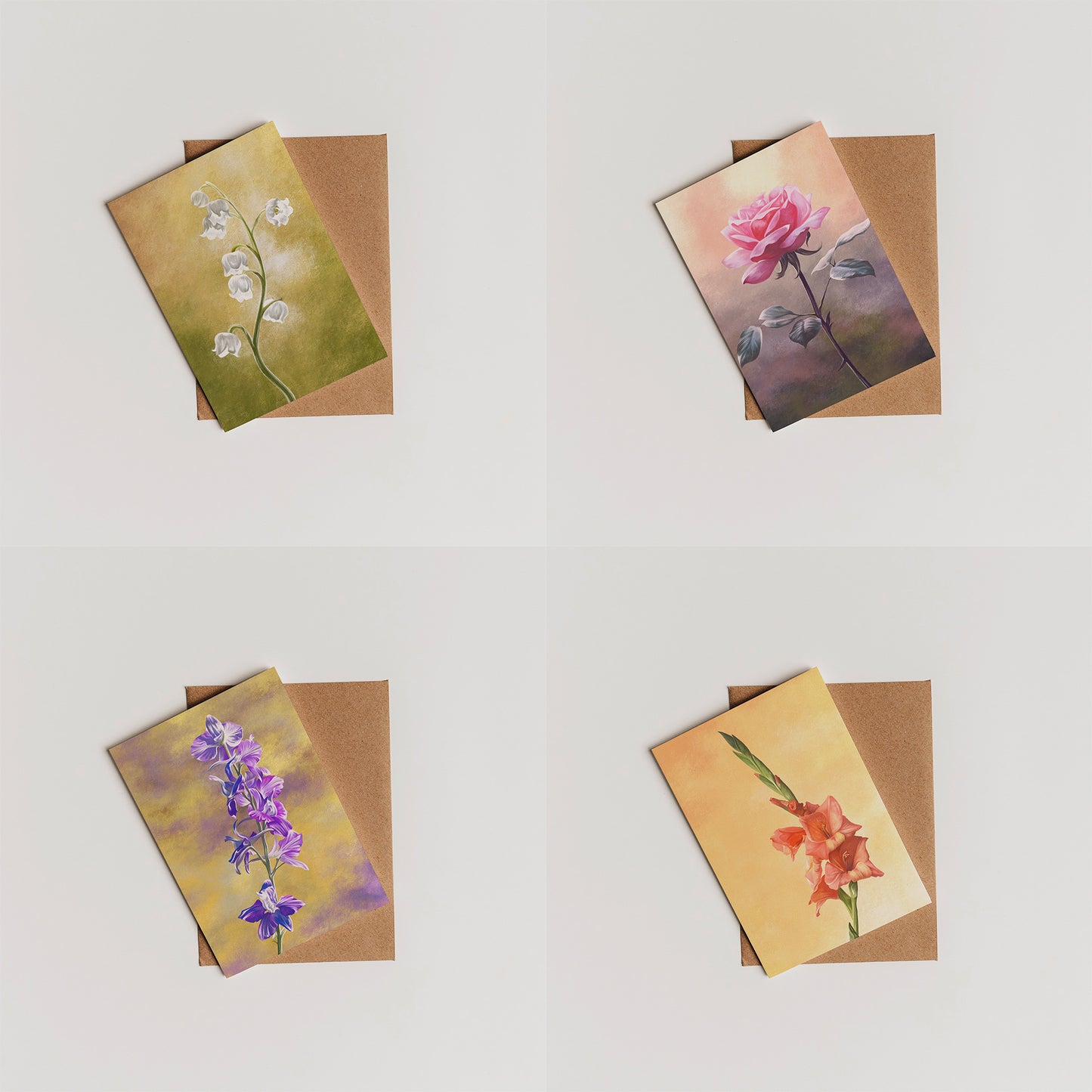 Birth Flower Cards 5x7 (Set of 12)