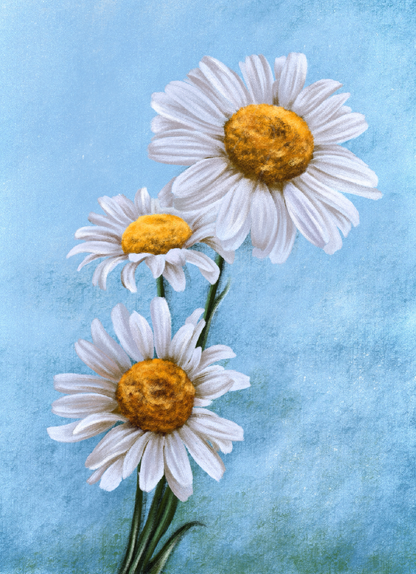 Daisy (April) - Birth Flower Card 5x7