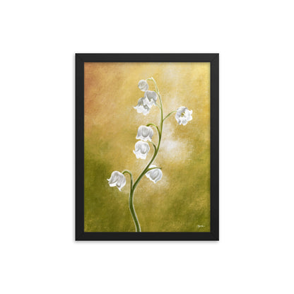 Lily of the Valley (May) - Birth Flower Framed Print