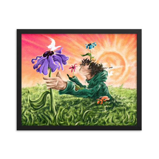 give and take - Framed poster