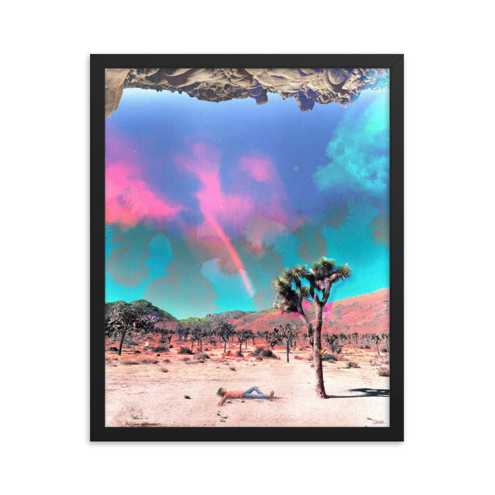 not a mirage, definitely a dream - Framed poster