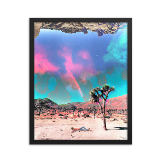 not a mirage, definitely a dream - Framed poster