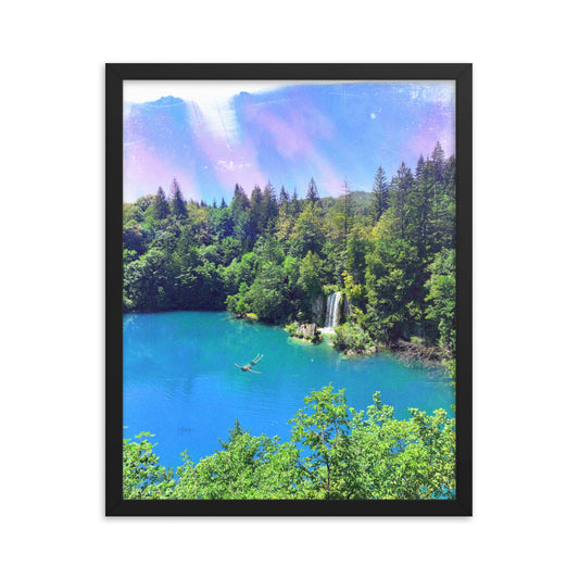 drifting in harmony - Framed poster