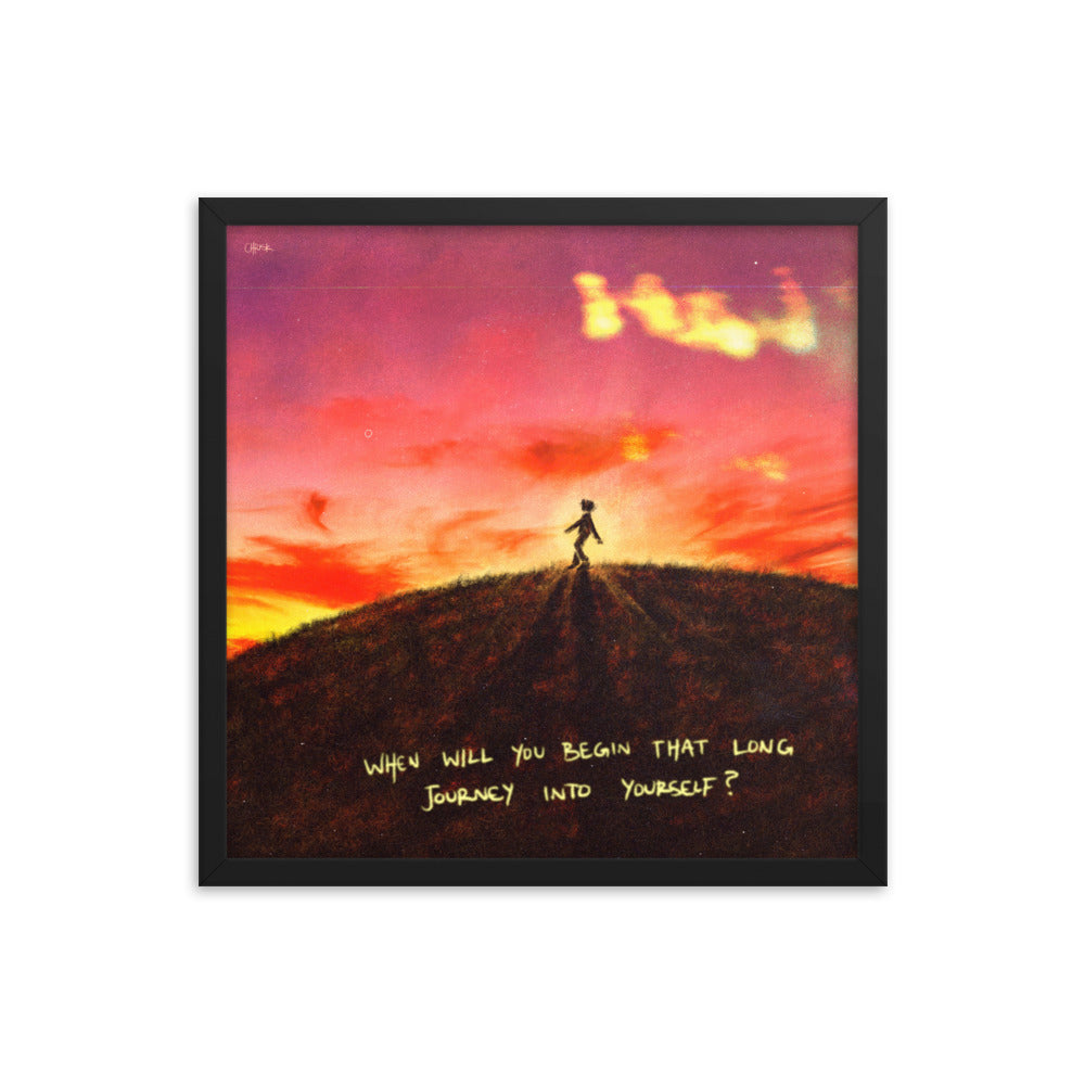 the journey is the best part - Framed Poster