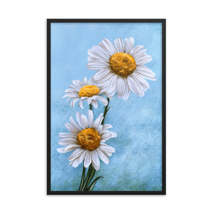 Daisy (April) - Birth Flower Framed Print