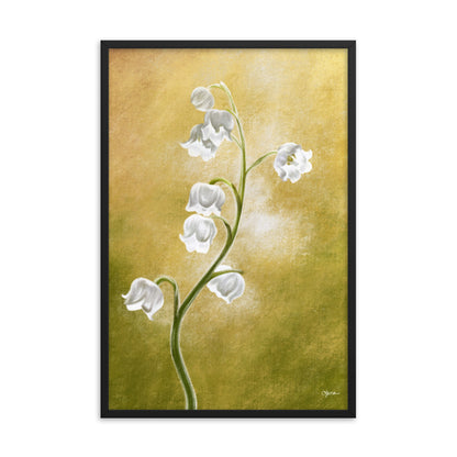 Lily of the Valley (May) - Birth Flower Framed Print