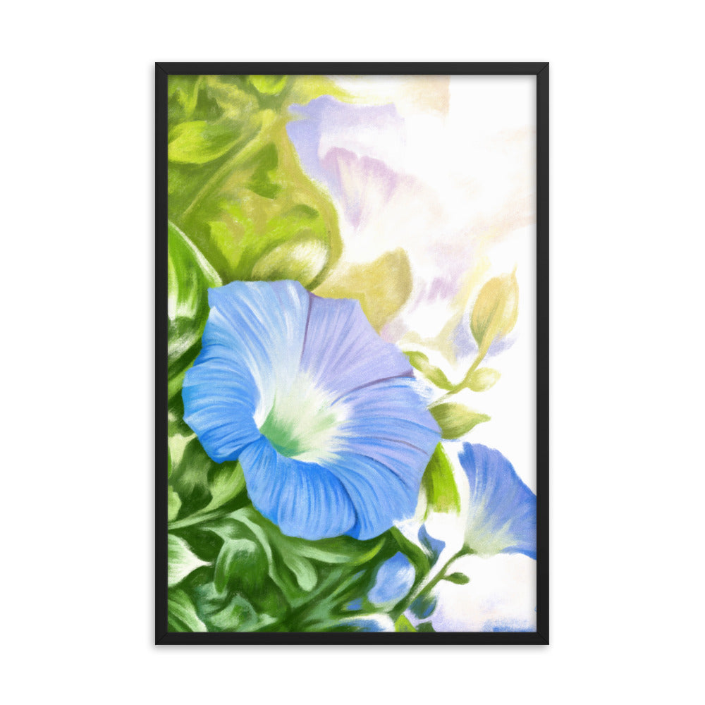 Morning Glory (September) - Birth Flower Framed Print