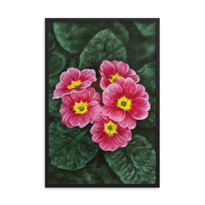 Primrose (February) - Birth Flower Framed Print