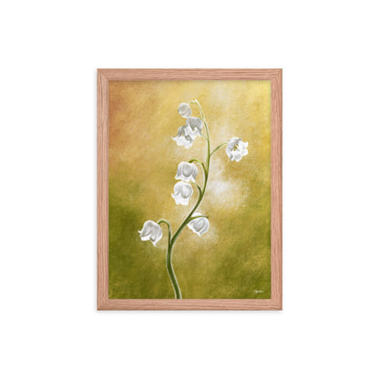 Lily of the Valley (May) - Birth Flower Framed Print