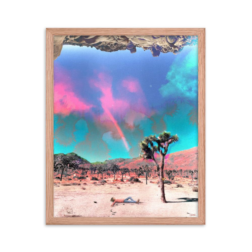 not a mirage, definitely a dream - Framed poster