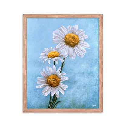 Daisy (April) - Birth Flower Framed Print