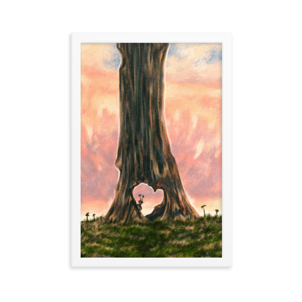 heart tree - Framed poster