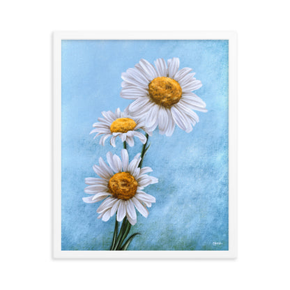 Daisy (April) - Birth Flower Framed Print