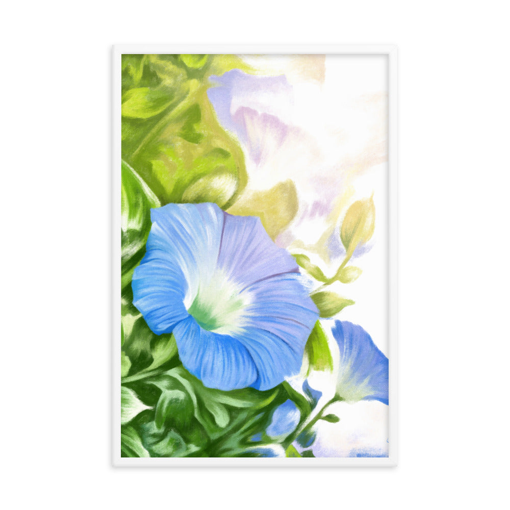 Morning Glory (September) - Birth Flower Framed Print