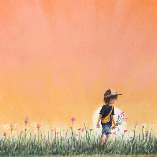 On A Wild Ride limited edition art print, 8x10 inches featuring wild adventure theme on textured art paper by chriskcreates