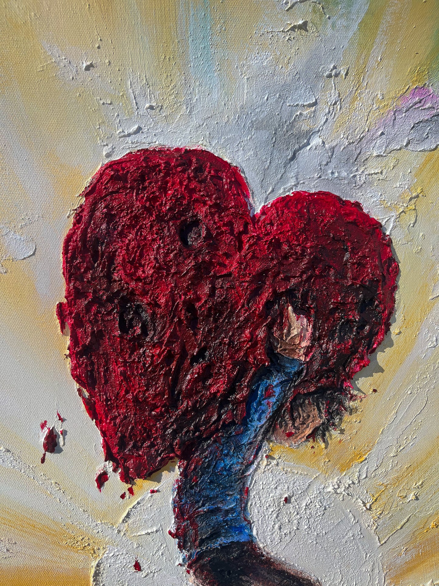 my heavy heart - Original Painting (24x48)