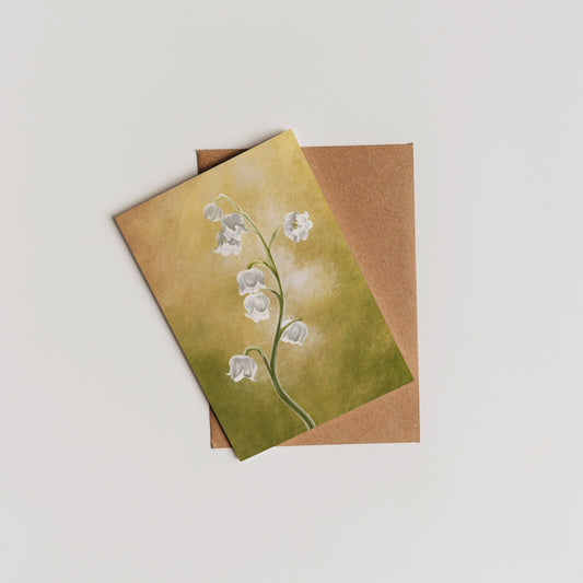 Lily of the Valley (May) - Birth Flower Card 5x7