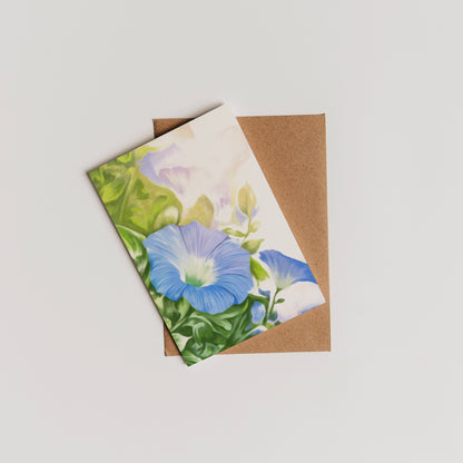 Morning Glory (September) - Birth Flower Card 5x7