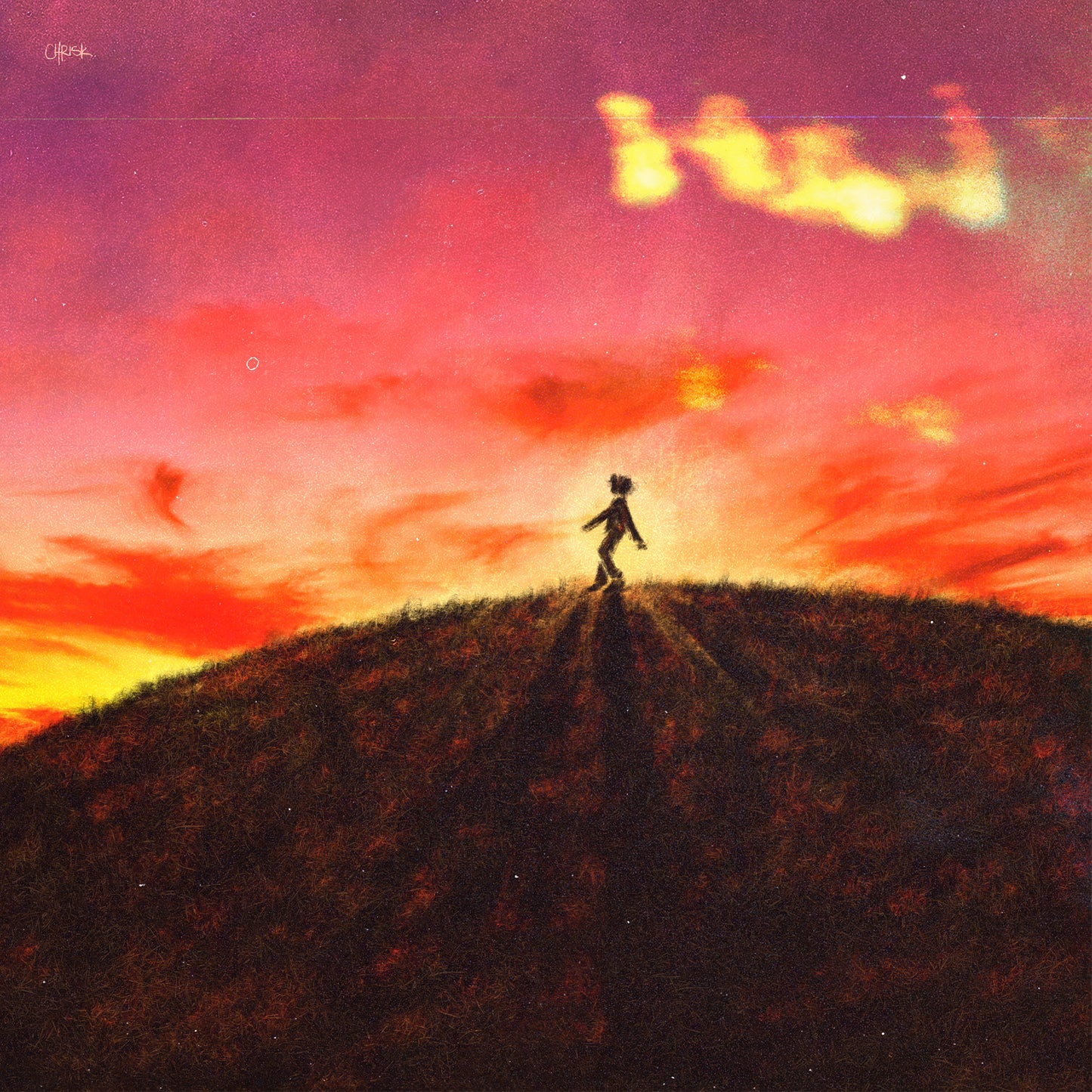 The Journey Is The Best Part limited edition art print, 8x10 inches featuring journey and adventure theme on textured art paper by chriskcreates