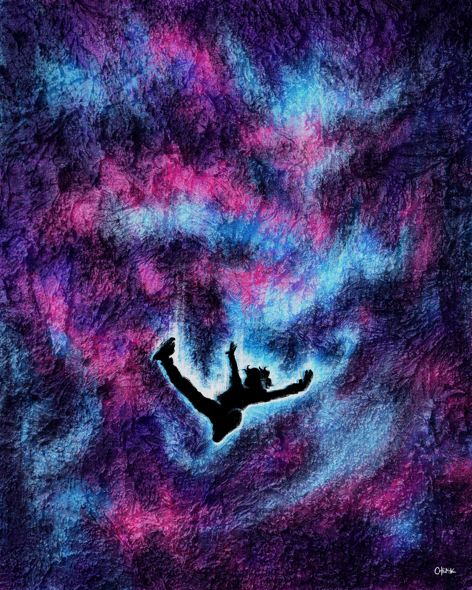 Ethereal V2 limited edition art print, 8x10 inches featuring dreamy ethereal design on textured watercolor paper by chriskcreates