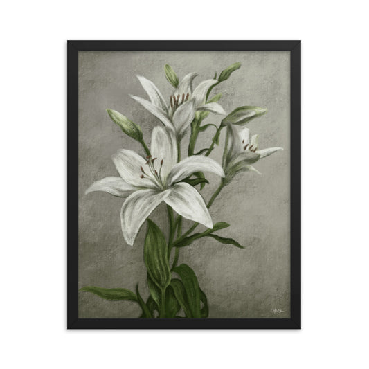 flower study #1 - Framed Poster