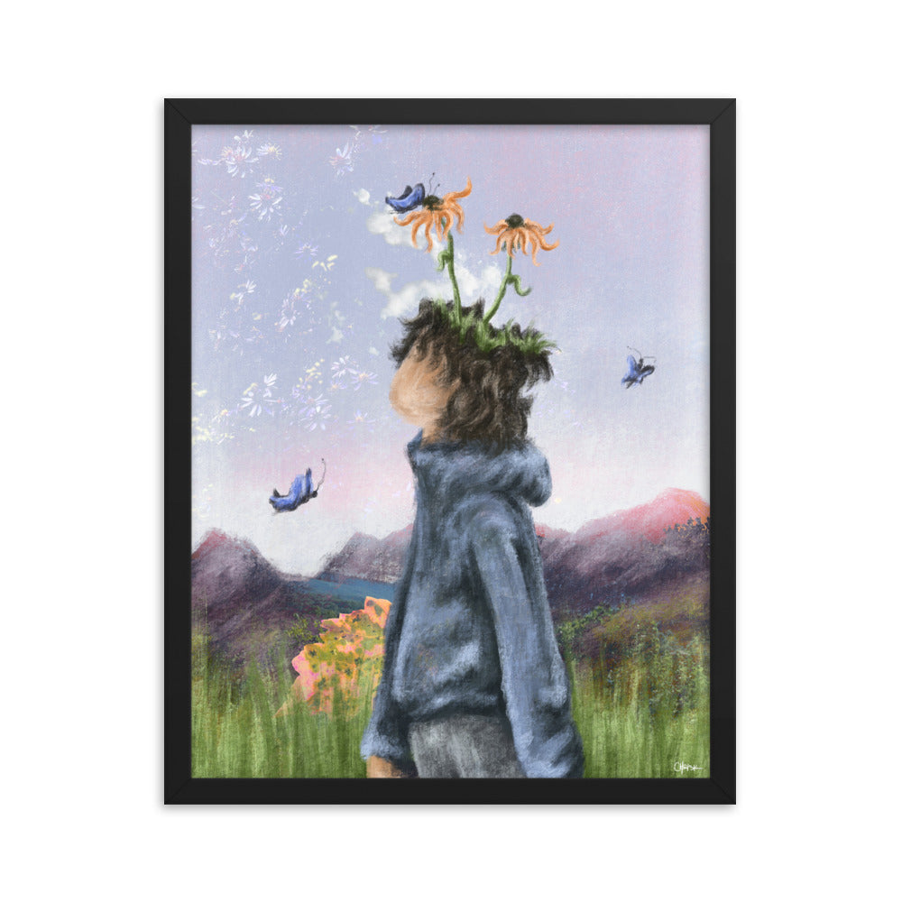 morning hike - Framed poster