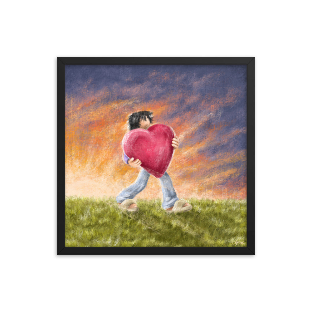 move with love - Framed Poster