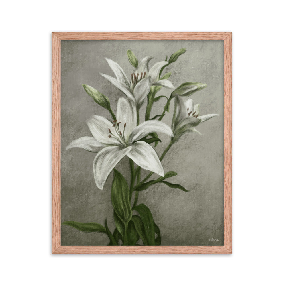 flower study #1 - Framed Poster