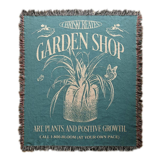 garden shop - woven blanket