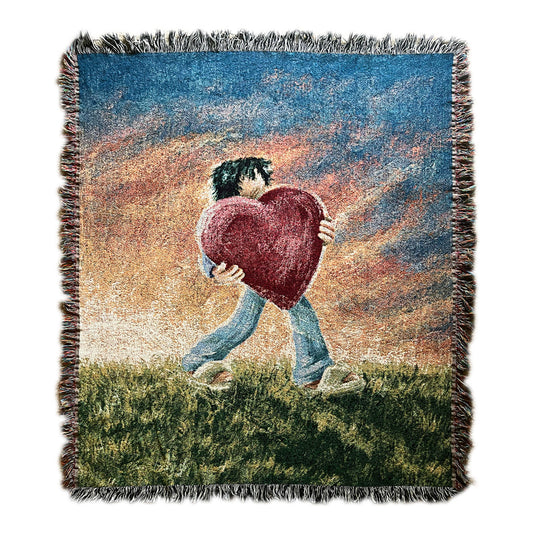 move with love - woven blanket